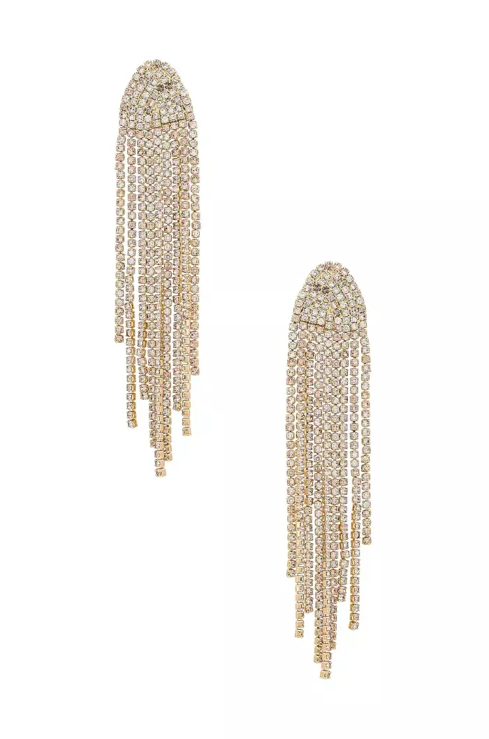 brincos de cristal banhados a ouro