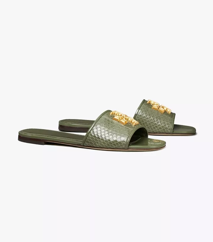 slides de pele de cobra