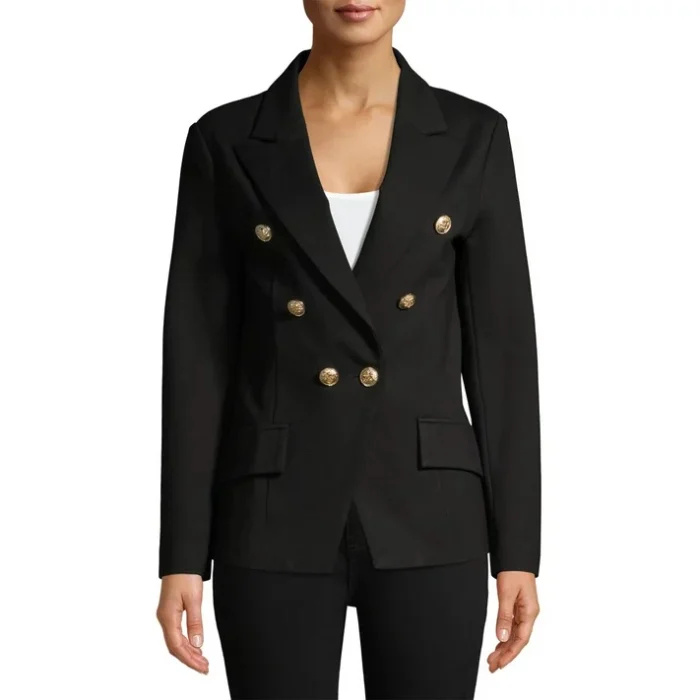 Atitude Mulheres Desconhecidas's Metallic Button Blazer