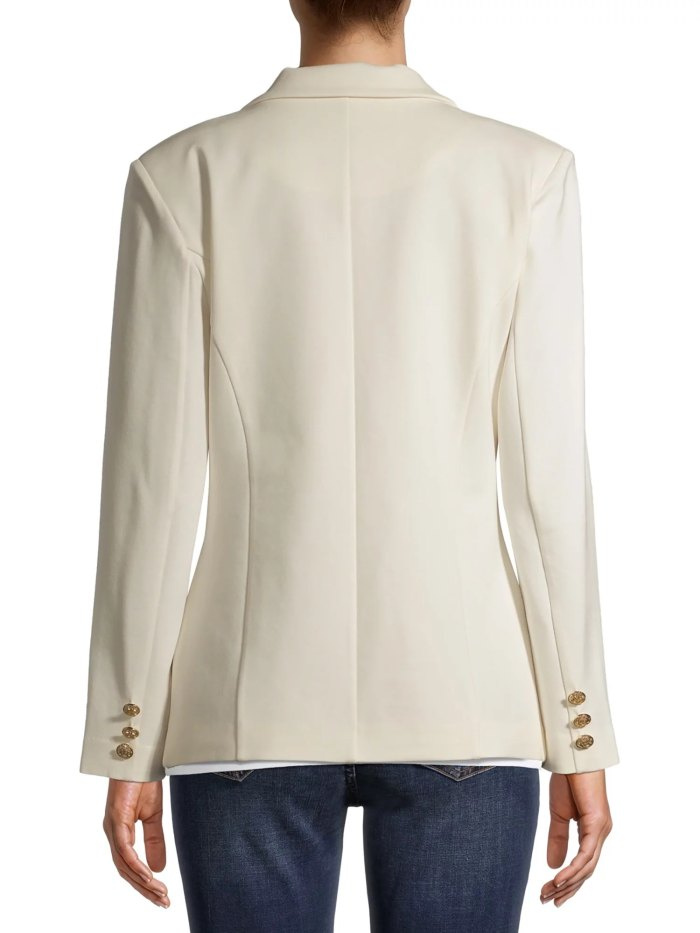 Atitude Mulheres Desconhecidas's Metallic Button Blazer