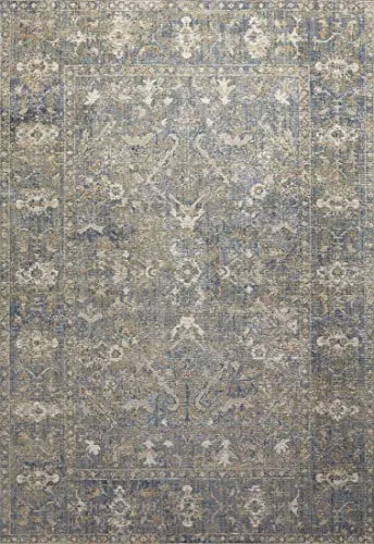   Coleção Chris Loves Julia x Loloi Rosemarie ROE-03 Areia / Lagoa 2'-7" x 10'-0" Runner Rug