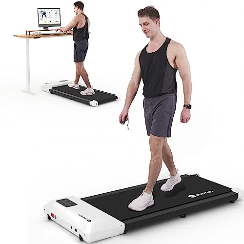  Almofada de caminhada DeerRun, esteira sob a mesa 2 em 1, mini esteira com controle remoto, esteira para caminhada sob a mesa, esteiras para home office sob a mesa, sem instalação