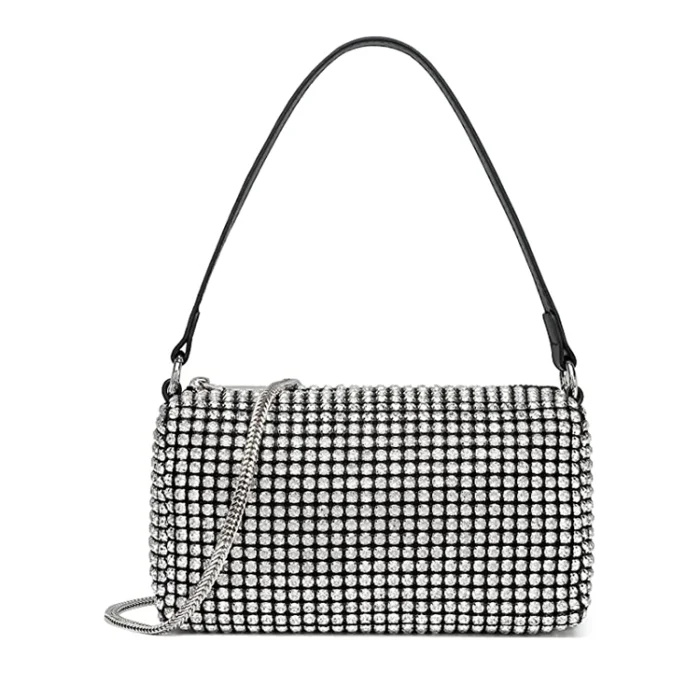 bolsa de strass cristal