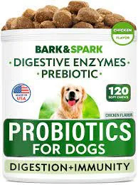   Probióticos mastigáveis ​​para cães BARK&SPARK