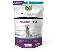   VetriScience Allergy Plus suplemento de suporte imunológico para cães