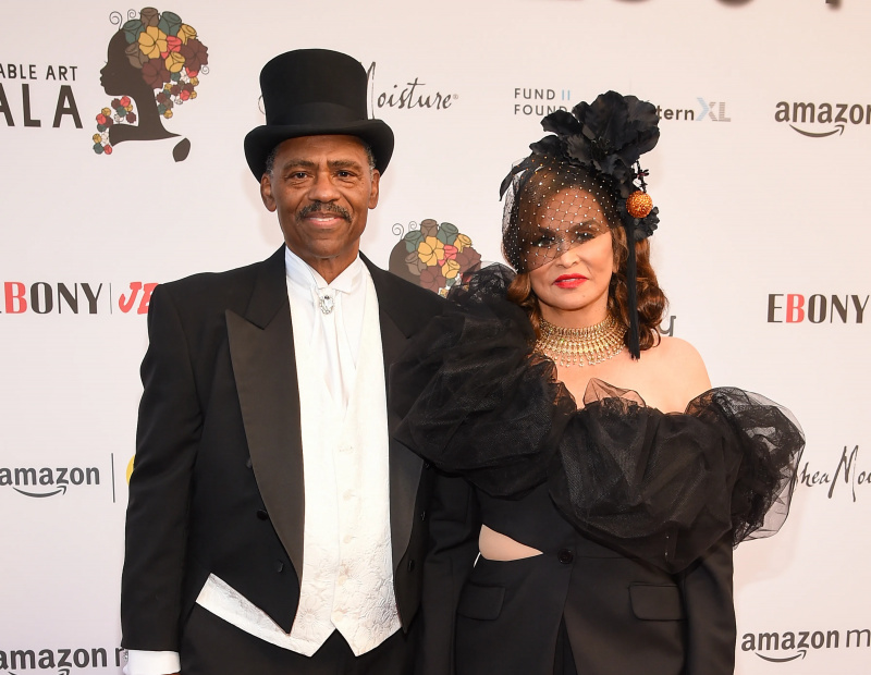   Tina Knowles, Richard Lawson, WACO's '5th Annual Wearable Art Gala' Red Carpet, Arrivals, Santa Monica, California, USA - 22 Oct 2022