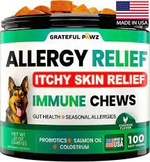   Grateful Pawz Dog Alívio de Alergia Chews