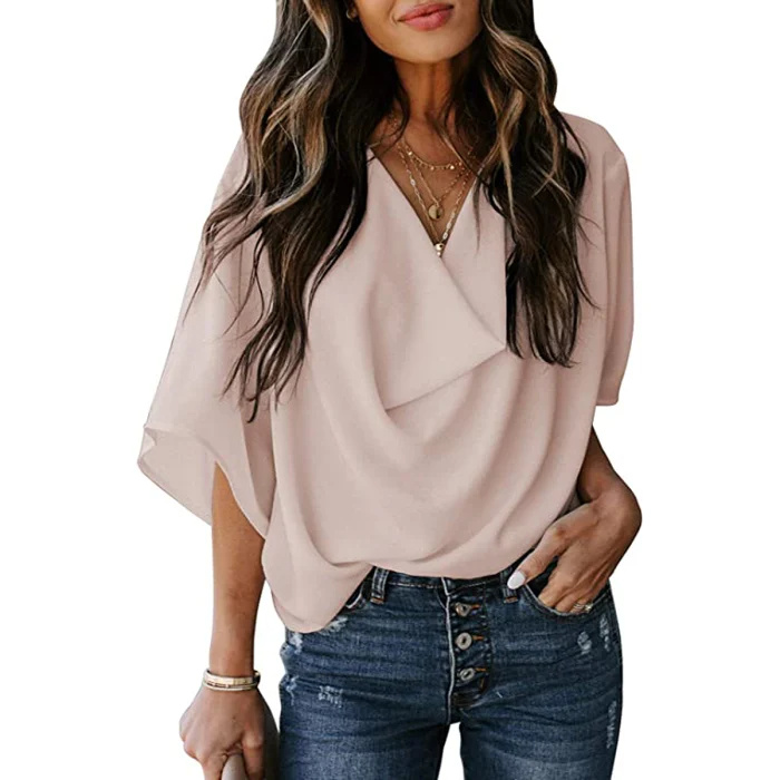 blusa estilo Amazon-zara-black-friday-deals-drape-chiffon