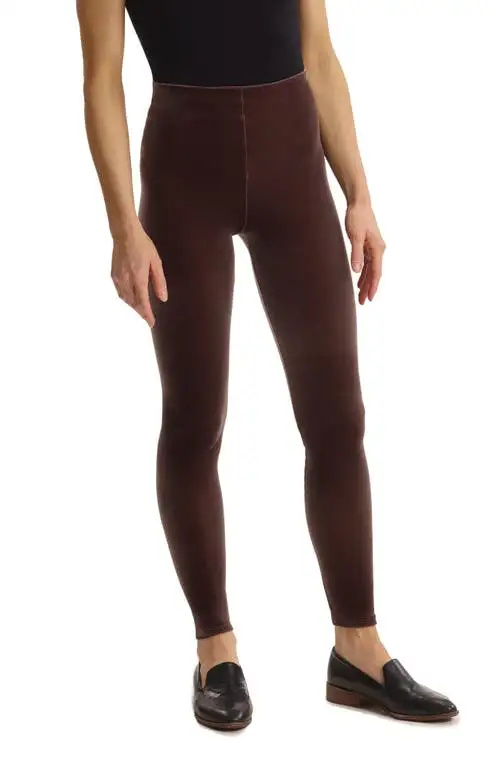   Legging de veludo Commando Perfect Control em cinza na Nordstrom, tamanho médio