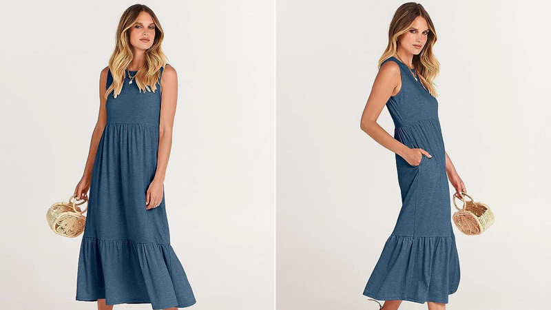 Fluído, elástico, chique - este vestido da Amazon é tudo (incluindo 36% de desconto)