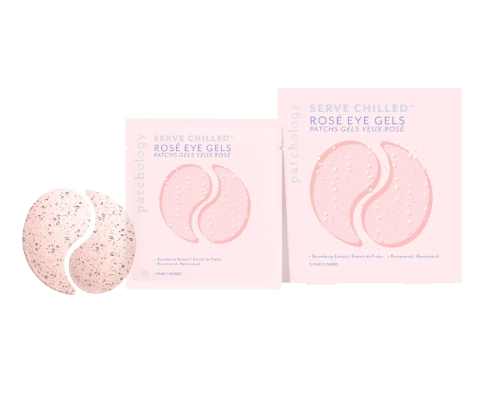   Pacote com 5 pacotes de Patchology Gel Rosé Gelado para Olhos o Dia Todo