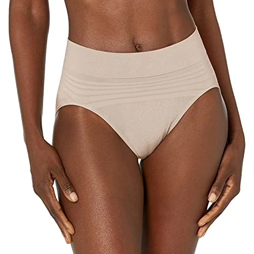 Warner's Women's No Pinching No Problems Dig-Free Comfort Waist Smooth and Seamless Hi-Cut RT5501P, Butterscotch, Medium