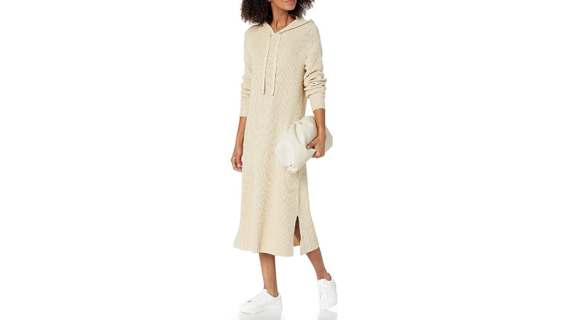 Chique em um Hoodie! Este vestido aconchegante é uma obrigação da moda de outono