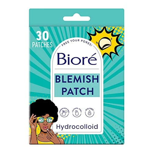   Biore Pimple Patches, Cover & Conquer Blemish Patch, hidrocolóide ultrafino de grau médico para cobrir espinhas e manchas, aprovado pela HSA/FSA, contagem de 30