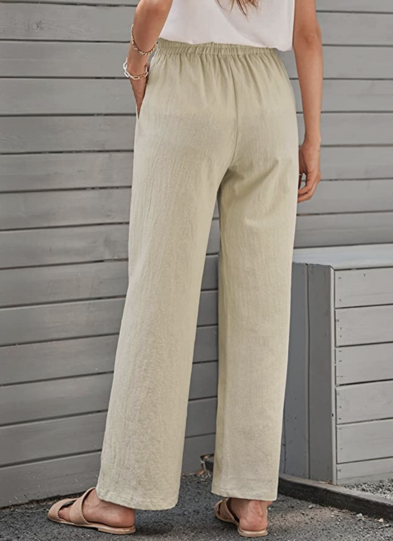   Calça casual cintura alta EVALESS