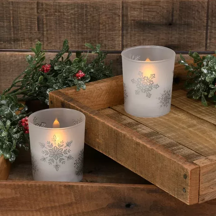 velas de floco de neve