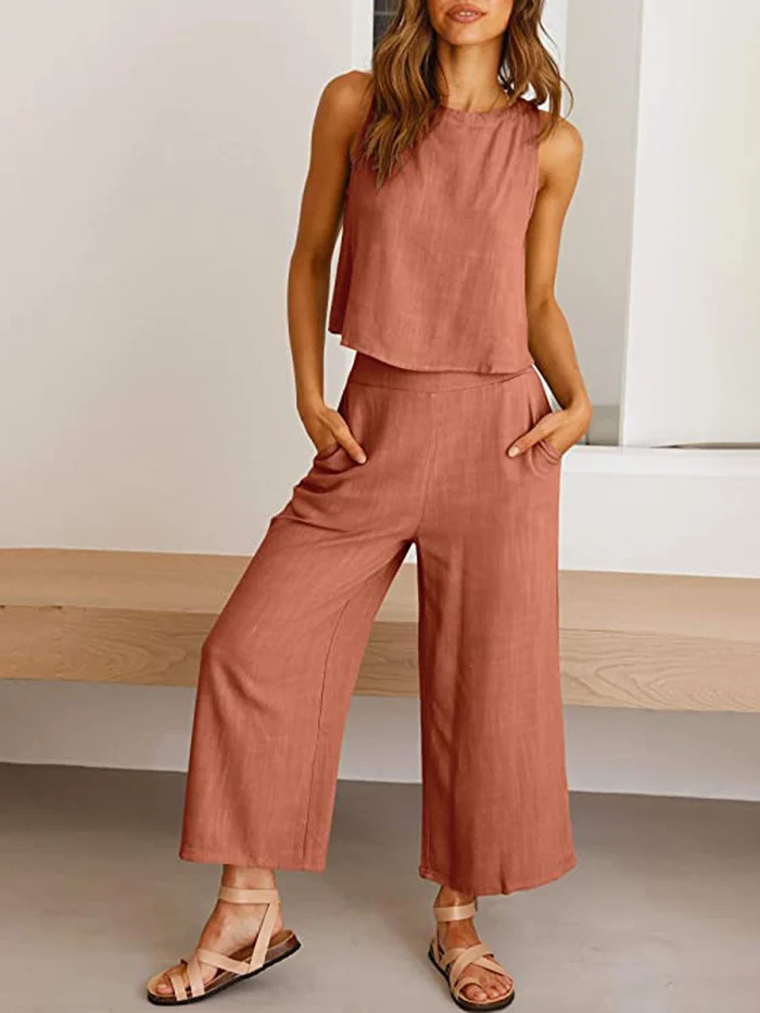 amazon-anrabess-duas peças-conjunto-rosa