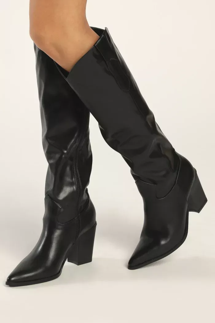   botas pretas altas