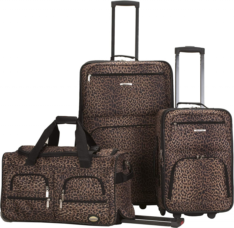   Conjunto de bagagem vertical de 3 peças Rockland Vara Softside