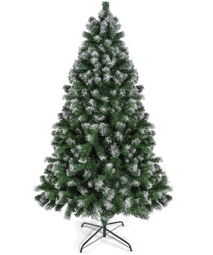   Árvore de Natal flocada artificial Prextex Premium de 1,8 m