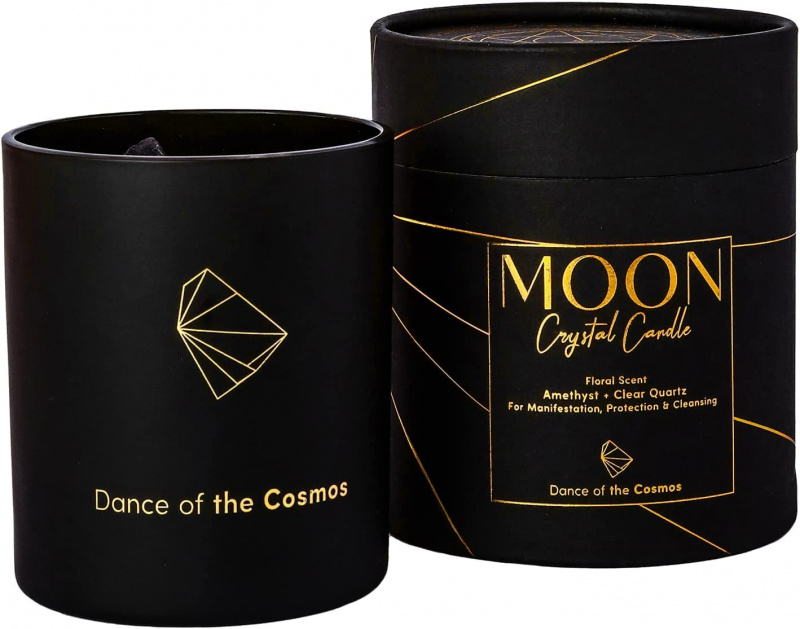   Vela de Cristal de Aromaterapia de Cura Dança do Cosmos