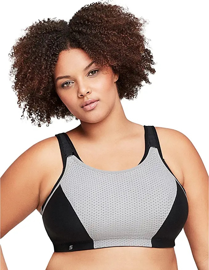 Mulheres glamourosas's Double-Layer Custom-Control Sport Bra