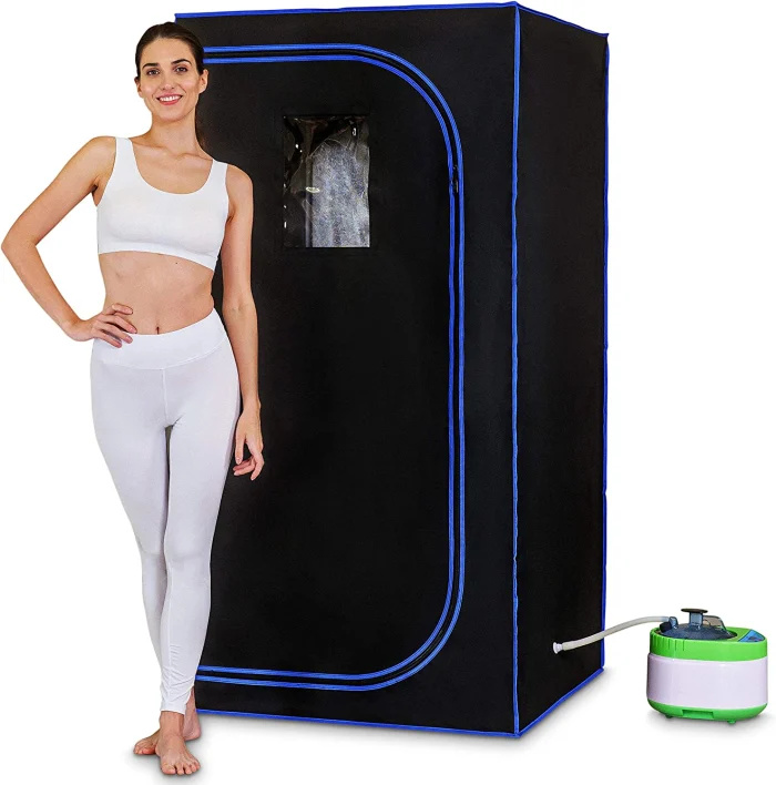 Sauna a vapor portátil de tamanho completo SereneLife SLISAU35BK