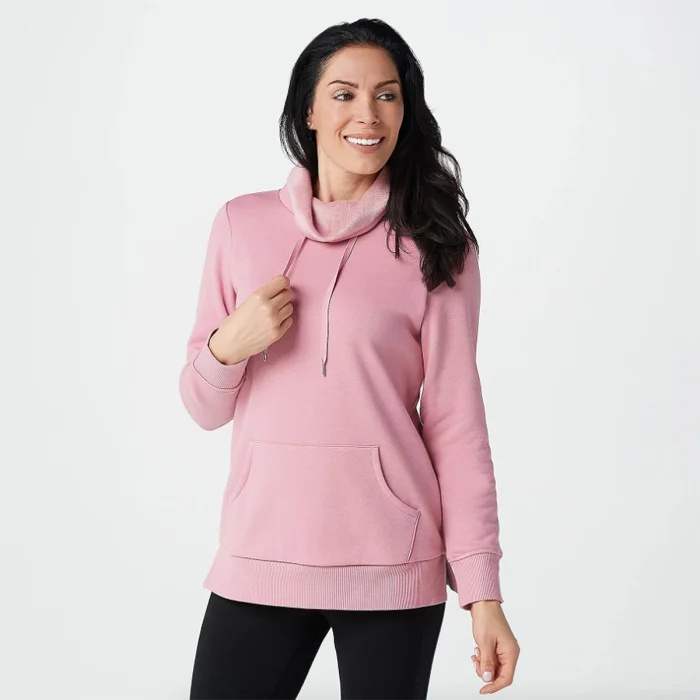   moletom com capuz qvc-aconchegante