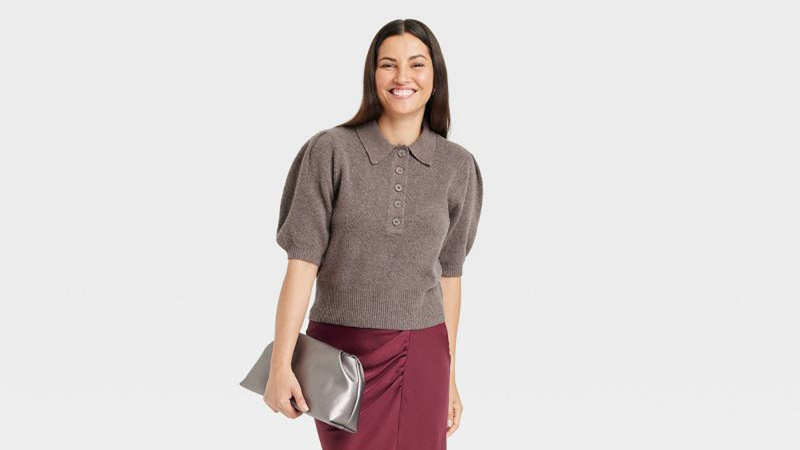 Este suéter polo pode ser a coisa mais fofa da seção de vendas da Target