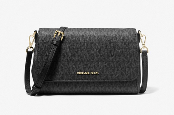 Bolsa transversal conversível com logotipo médio