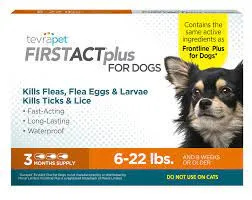 Prevenção de pulgas e carrapatos FirstAct Plus