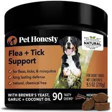 Suplemento de suporte para pulgas e carrapatos Pet Honesty (3)