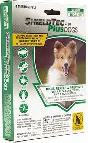 Prevenção de pulgas, carrapatos e mosquitos ShieldTec para cães (1)