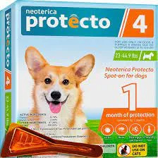 Neoterica Protecto 4 Prevenção de Pulgas e Carrapatos para Cães e Filhotes