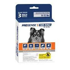 ProSense 5 Prevenção de pulgas e carrapatos para cães