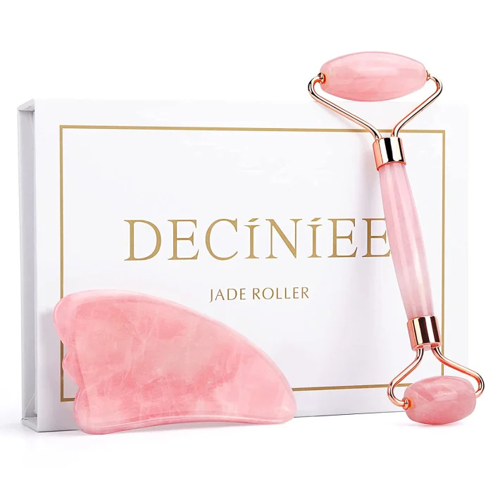   Deciniee Jade Roller e Conjunto Gua Sha