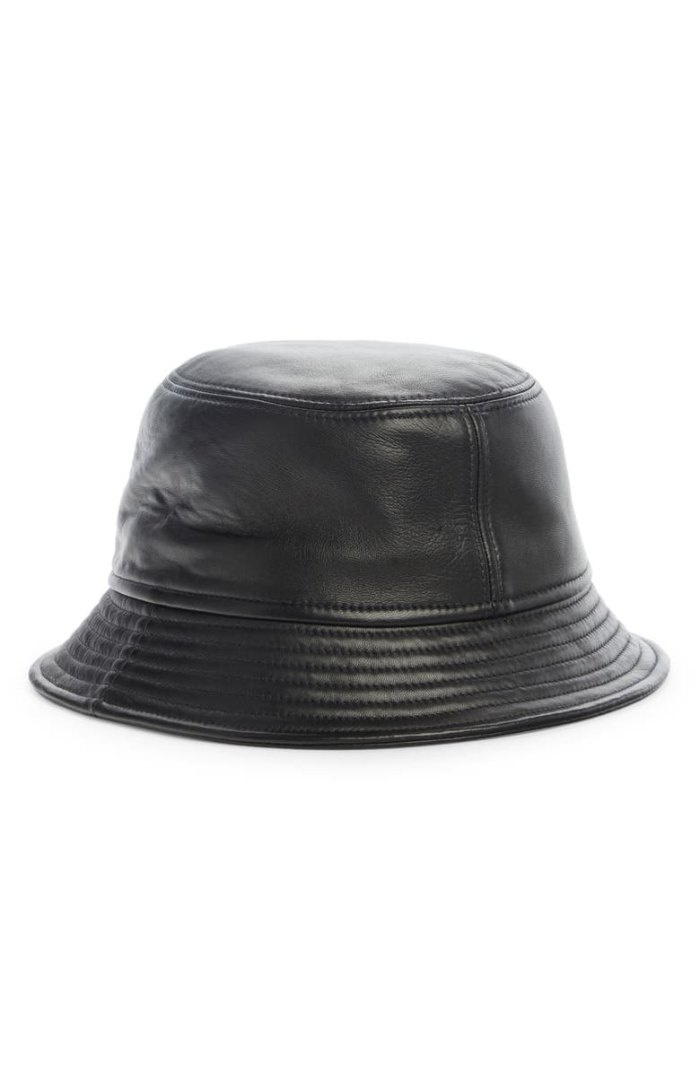   Chapéu bucket de couro Isabel Marant