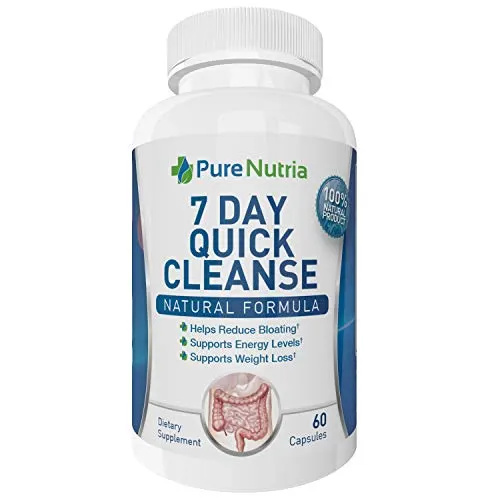   PureNutria Colon 7 Day Cleanse - Suporta movimentos intestinais saudáveis ​​- Colon Cleanse Detox - Suplemento para alívio da constipação - Não OGM