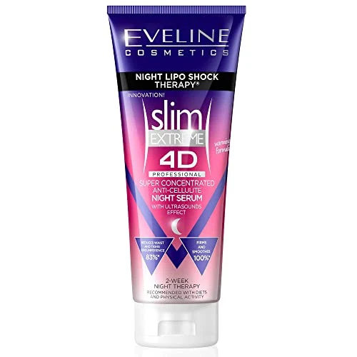   Eveline Cosmetics Firming Slim Extreme 4D Super Concentrated Cellulite Cream com Night Lipo Shock Therapy