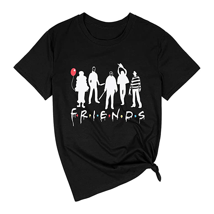   camiseta de amigos para o dia das bruxas