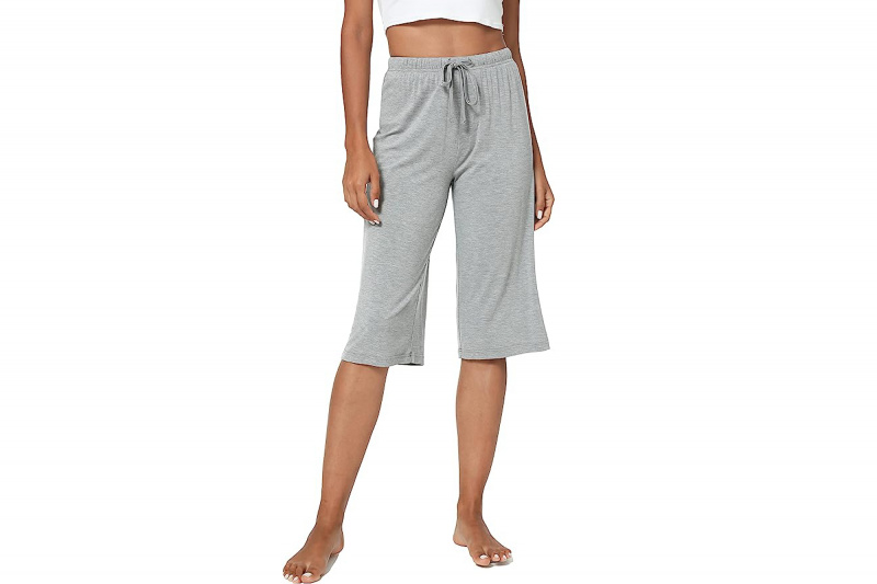   Calça de pijama capri de bambu LazyCozy