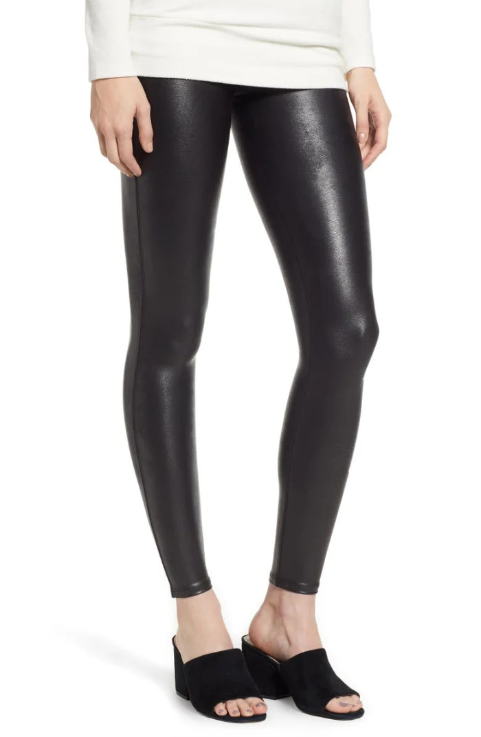   Leggings de couro sintético Spanx