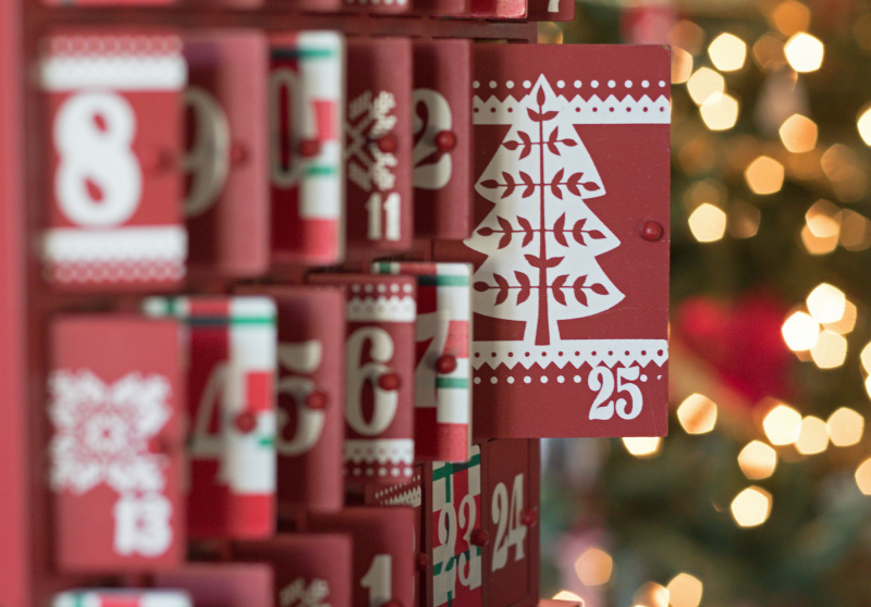 Advent-Calendário-Stock-Photo