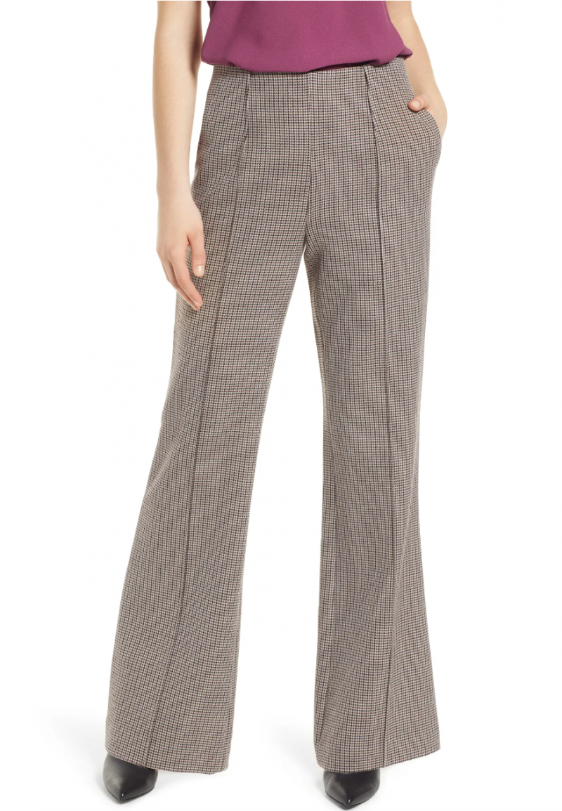 Mulheres Nordstrom's Check Suit Pants