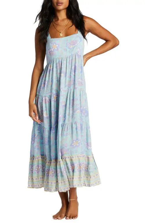   Billabong Hideaway Shine Vestido maxi de uma camada em menta na Nordstrom, tamanho GG