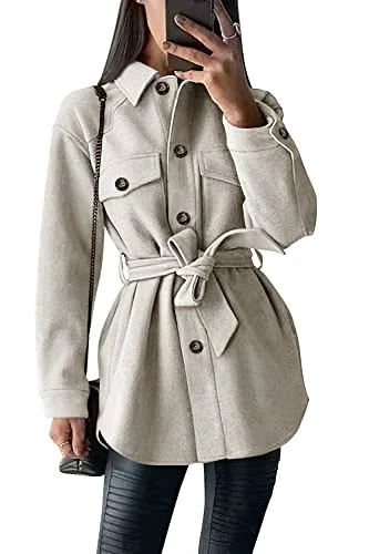 PRETTYGARDEN Mulheres's Winter Trench Coat