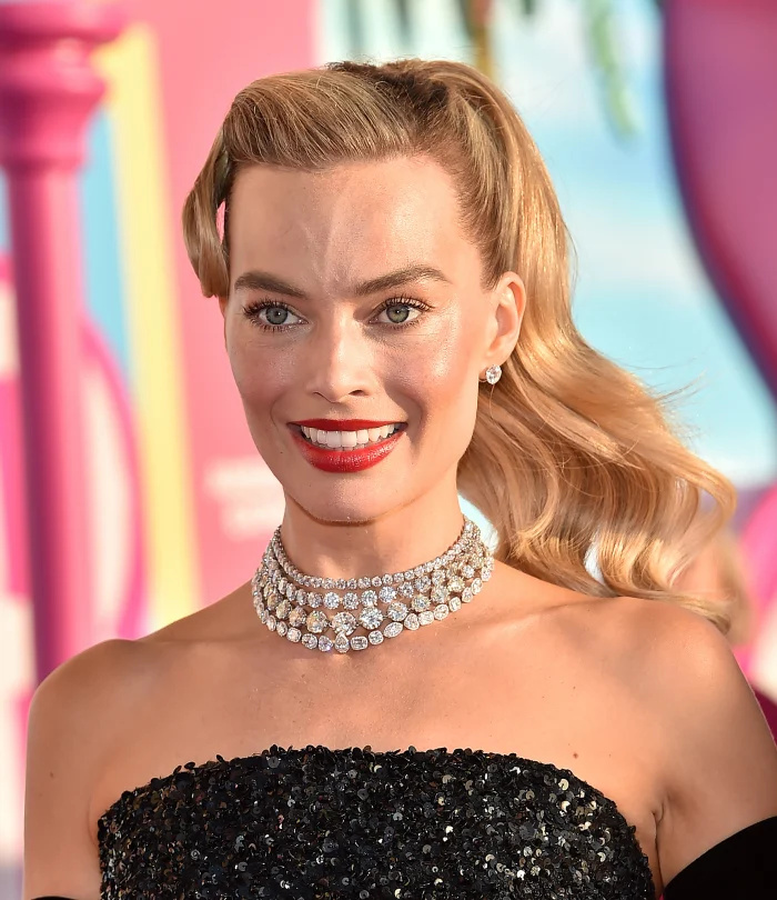   Margot Robbie Barbie Quebra de cabelo