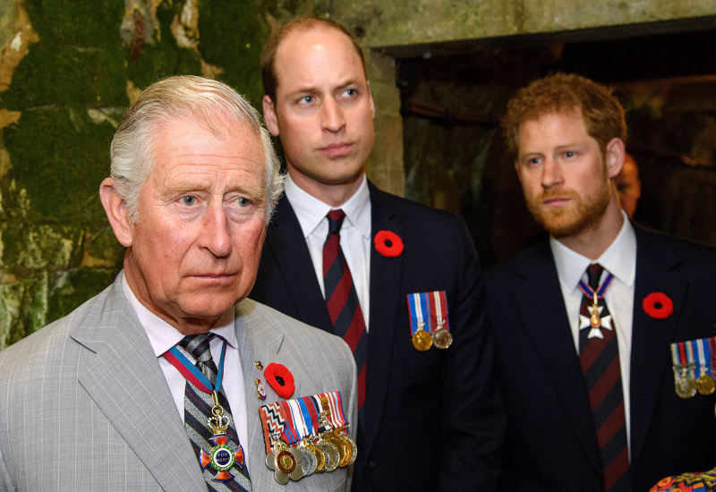   Príncipe Harry e Pai Rei Charles III's Ups and Downs Through the Years- A Timeline - 268 100th Anniversary of The Battle of Vimy Ridge, France - 09 Apr 2017