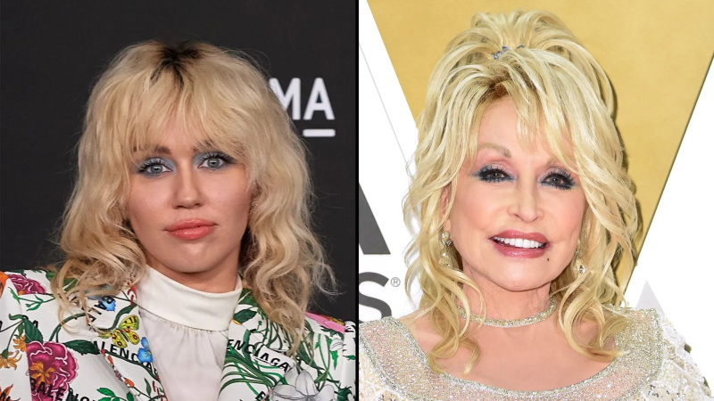 Miley Cyrus: Dolly Parton 'agarrou suas pérolas' quando eu disse que queria pintar meu cabelo de morena